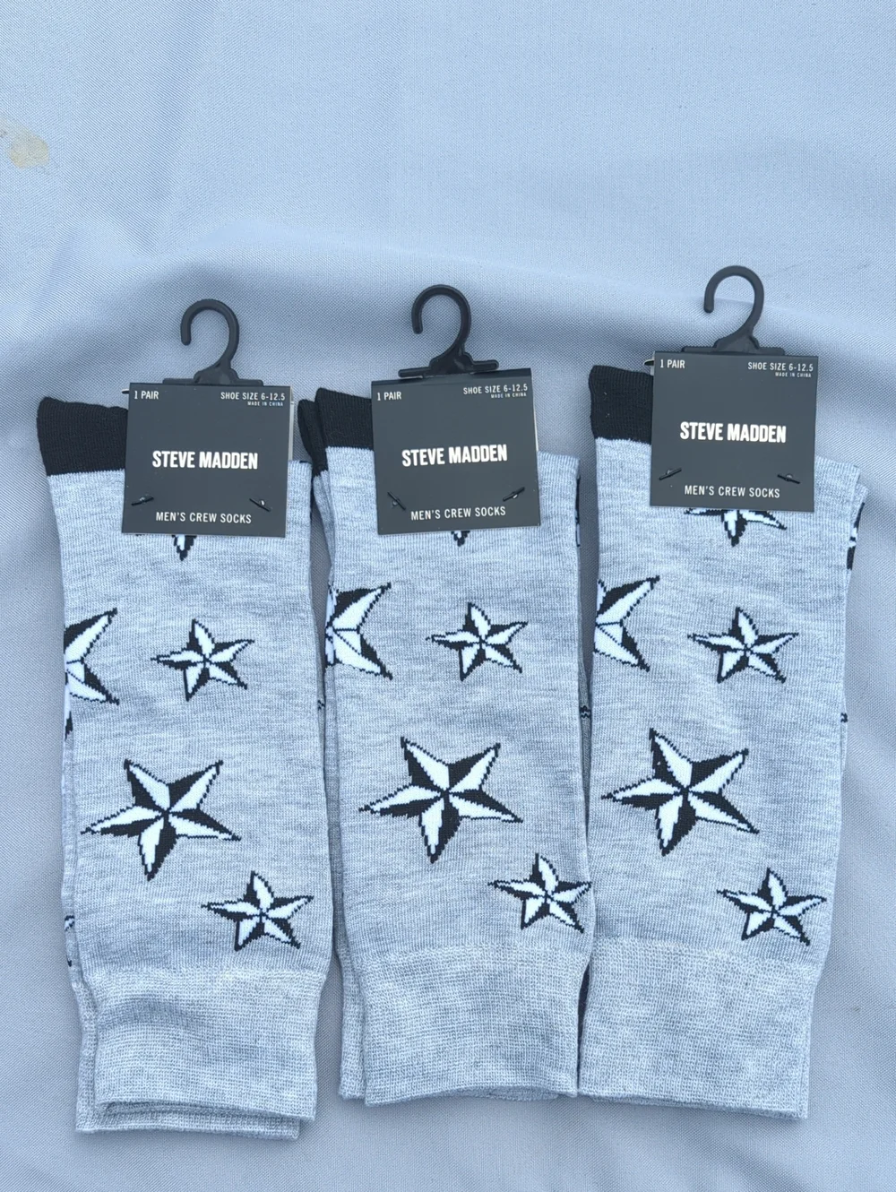 3PAIR BUNDLE + STEVE MADDEN CREW SOCKS